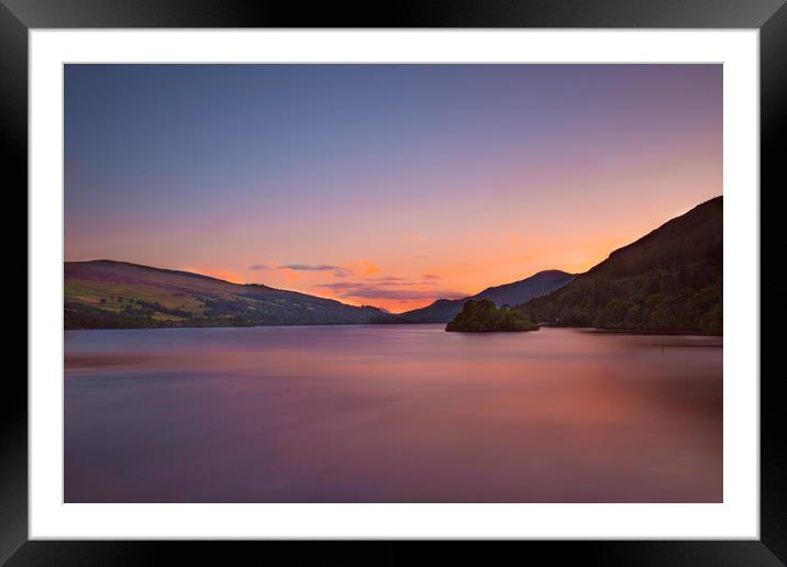 Peaceful Sunset Framed Mounted Print by paul green