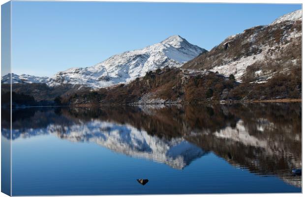 winter in Snowdonia Canvas Print by Gail Johnson
