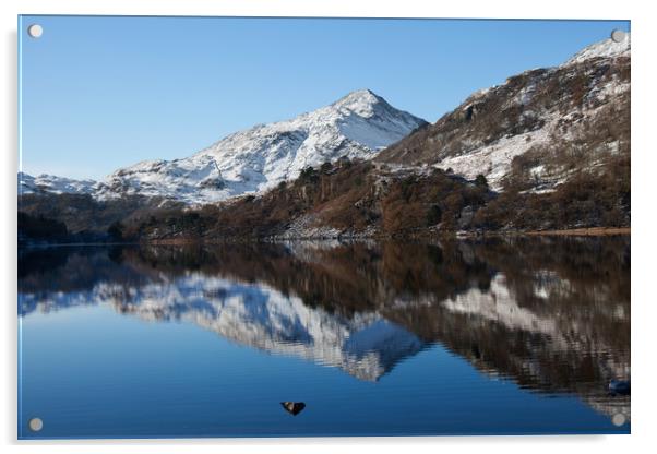winter in Snowdonia Acrylic by Gail Johnson