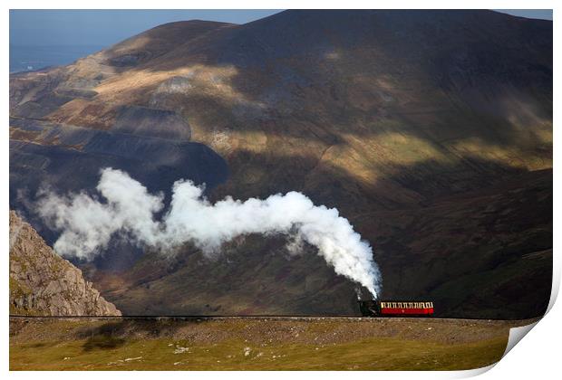 Steam Train Print by Gail Johnson