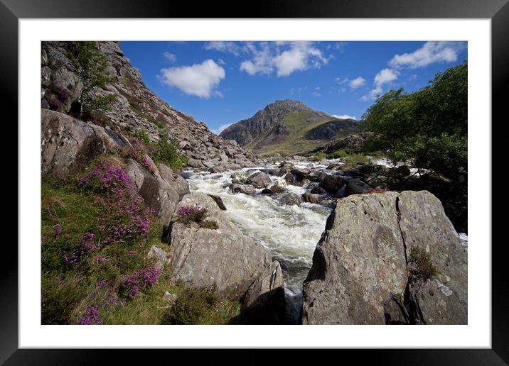Snowdonia river Framed Mounted Print by Gail Johnson