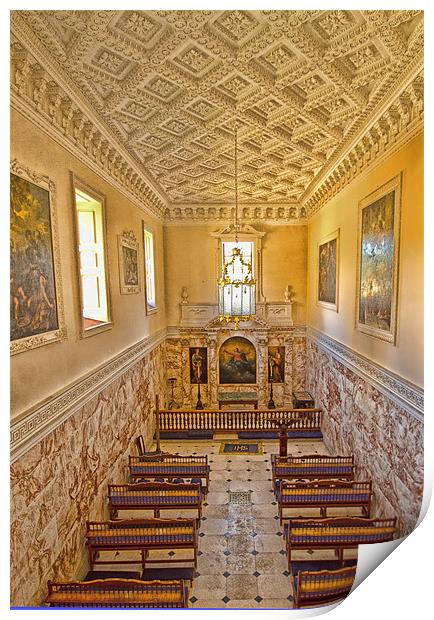 The Chapel at Holkham Hall Print by Chris Thaxter