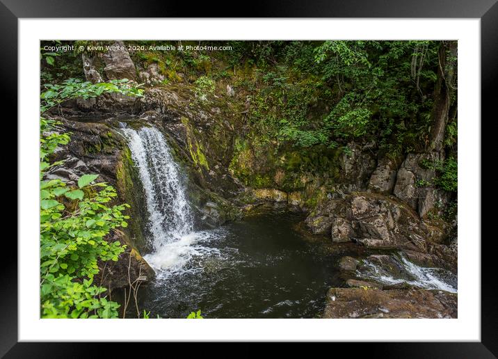 secret waterfall Framed Mounted Print by Kevin White