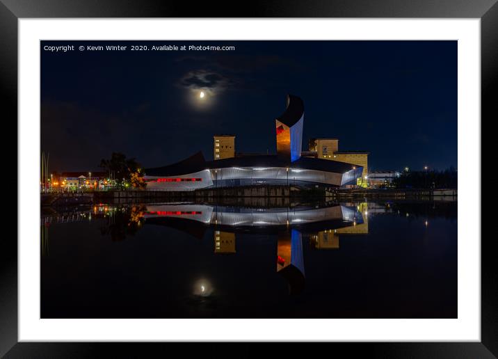 Imperial War Museum at Salford quay Framed Mounted Print by Kevin Winter