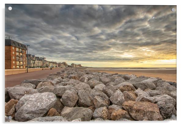  Sandylands  Promenade Morecambe Bay Acrylic by Jonathan Thirkell