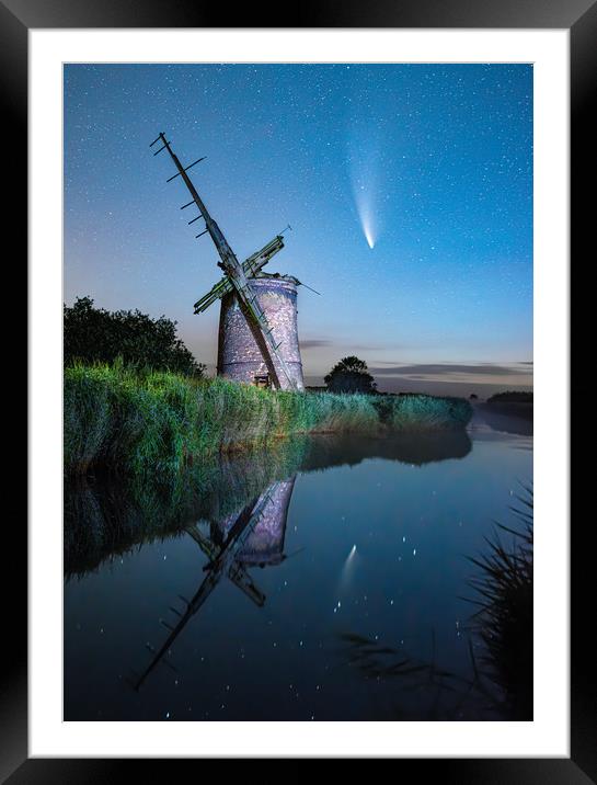 Comet NEOWISE Framed Mounted Print by Daniel Farrington