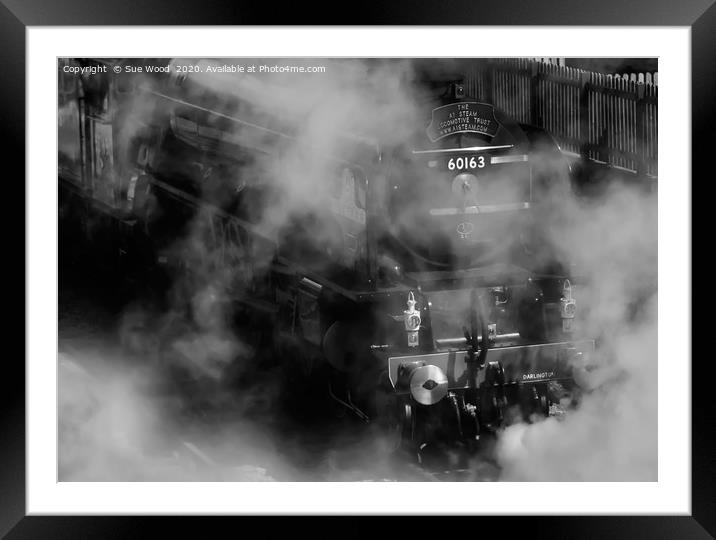 Steam train Tornado Framed Mounted Print by Sue Wood