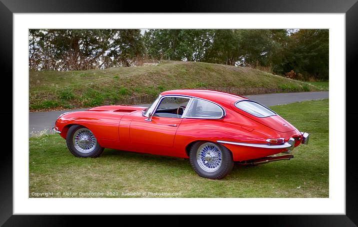 E-Type Jaguar  Framed Mounted Print by Alistair Duncombe