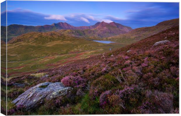 Crib Goch and Snowdon North Wales Canvas Print by J.Tom L.Photography