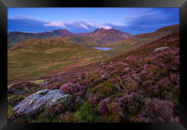 Crib Goch and Snowdon North Wales Framed Print by J.Tom L.Photography