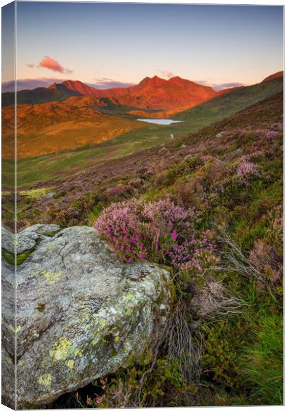 Crib Goch and Snowdon North Wales  Canvas Print by J.Tom L.Photography