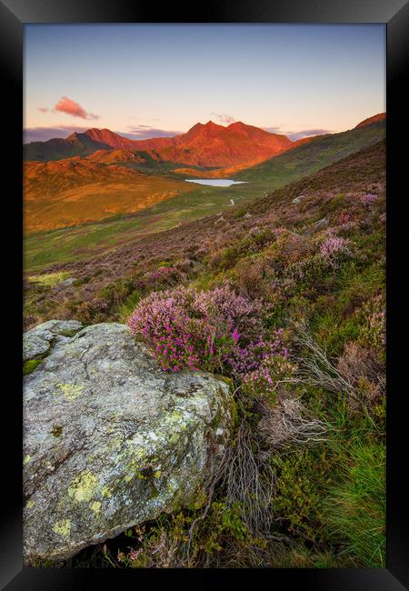 Crib Goch and Snowdon North Wales  Framed Print by J.Tom L.Photography
