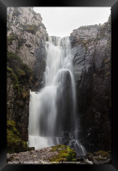 Wailing Widow Waterfall, Assynt Framed Print by Douglas Kerr