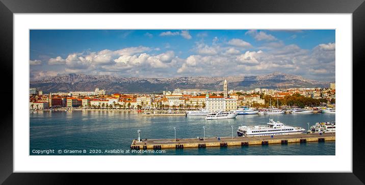 Split in Croatia Framed Mounted Print by Graeme B