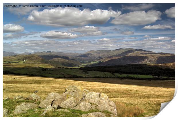The Duddon Valley Print by Jamie Green