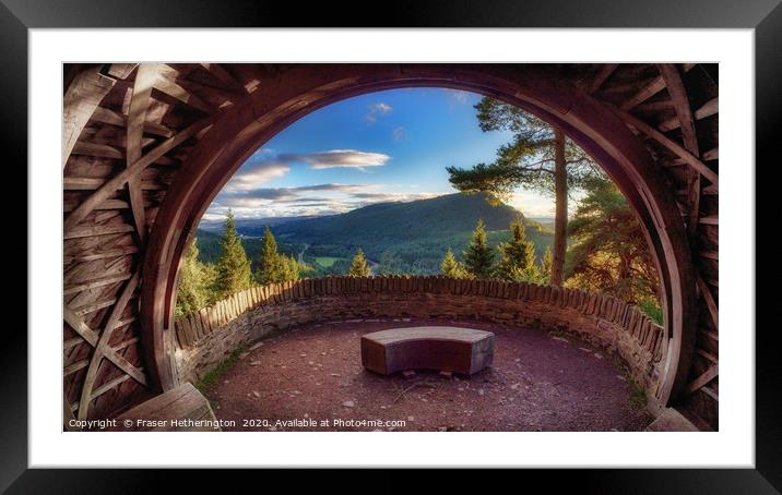 Pinecone Point Framed Mounted Print by Fraser Hetherington