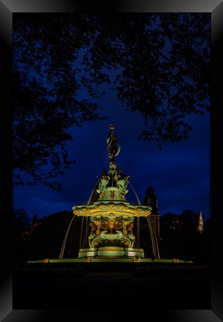 Ross Fountain, Edinburgh  Framed Print by Steven Lennie