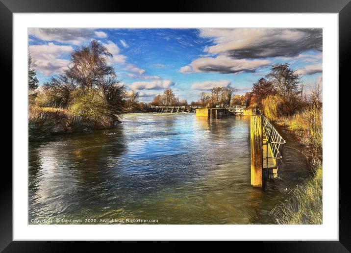 The Approach To Day's Lock Framed Mounted Print by Ian Lewis