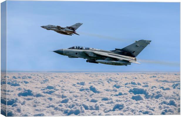 Tornado GR4 above the clouds Canvas Print by Oxon Images
