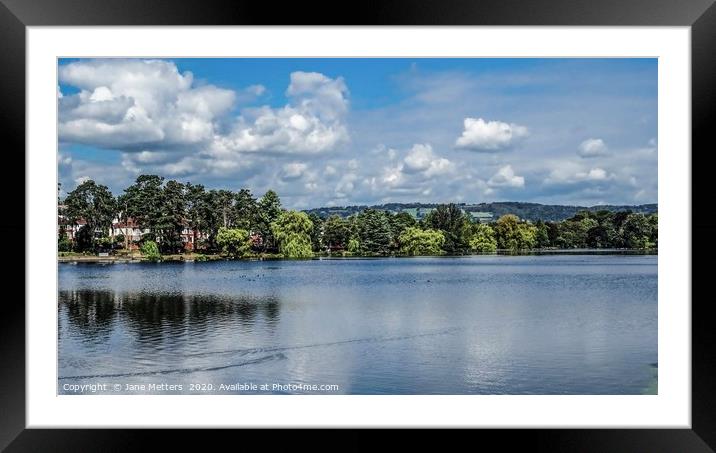 Lake View Framed Mounted Print by Jane Metters