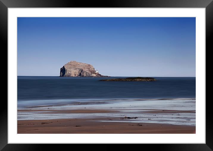 The Bass Rock Framed Mounted Print by Philip Hawkins