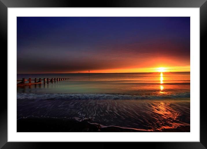 Portobello beach sunrise Framed Mounted Print by Philip Hawkins