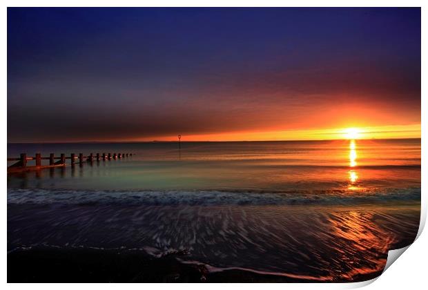 Portobello beach sunrise Print by Philip Hawkins