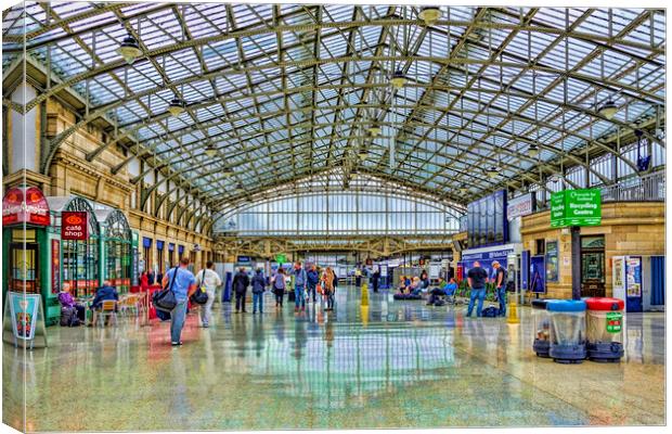 Aberdeen Train Station  Canvas Print by Valerie Paterson
