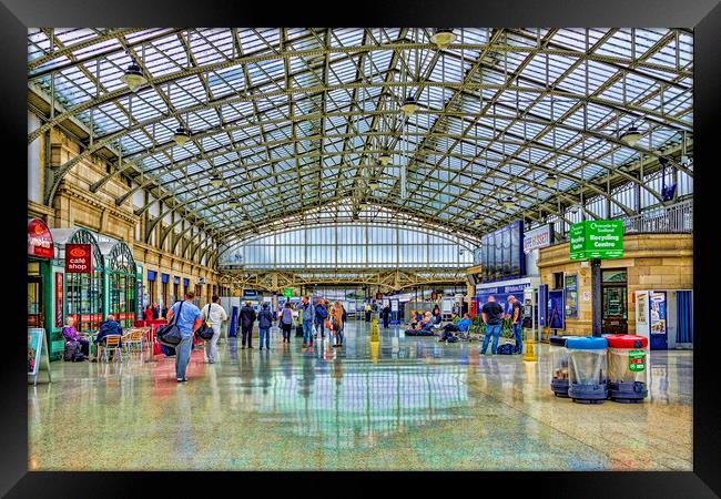 Aberdeen Train Station  Framed Print by Valerie Paterson