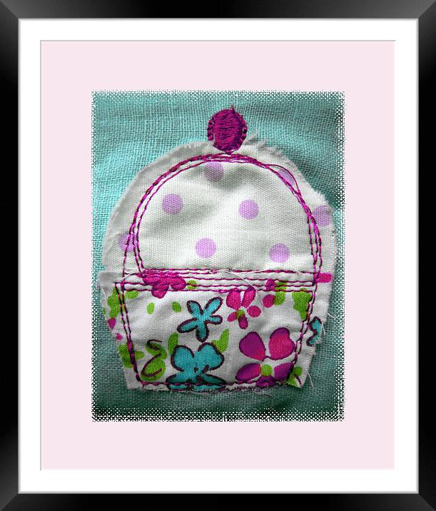 cute as a cupcake Framed Mounted Print by Heather Newton