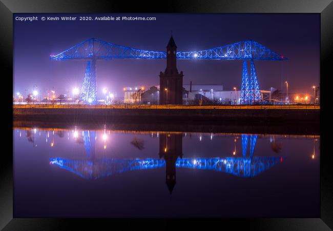 Hudson Quay Reflections Framed Print by Kevin Winter