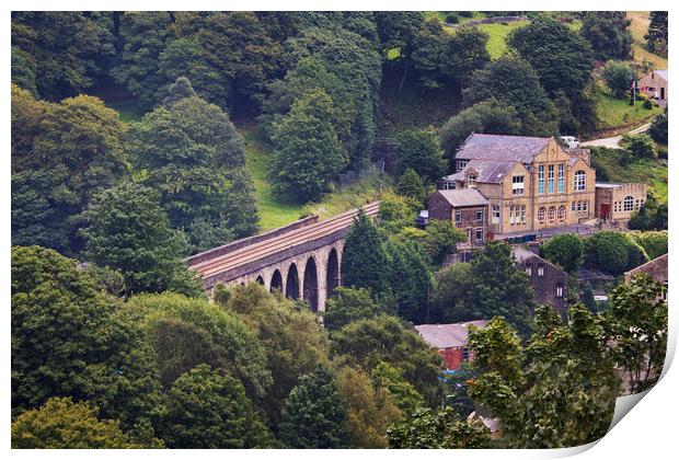 Above Lydgate Viaduct Print by David McCulloch