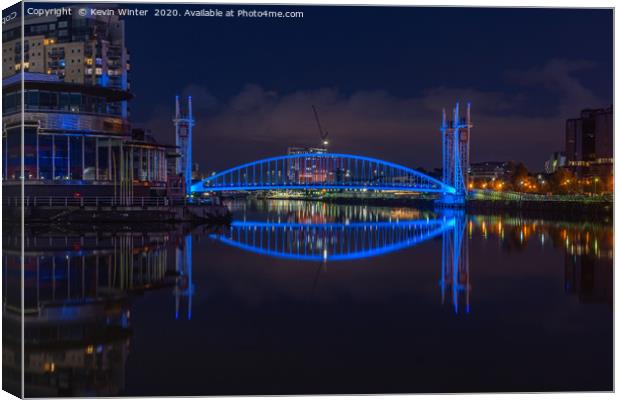 Salford Blues Canvas Print by Kevin Winter