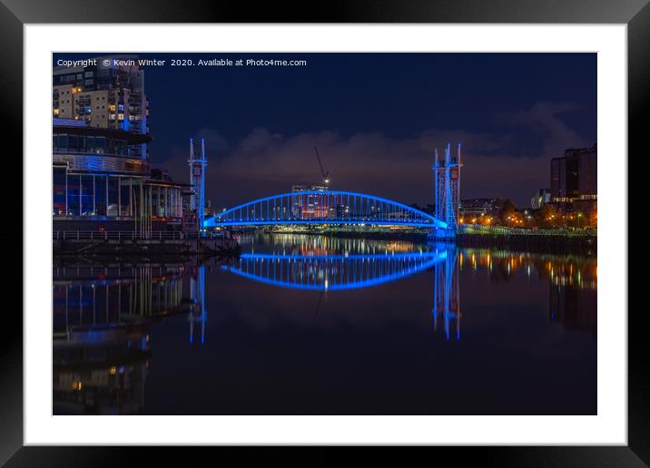 Salford Blues Framed Mounted Print by Kevin Winter