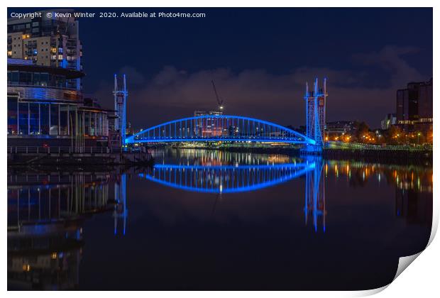 Salford Blues Print by Kevin Winter