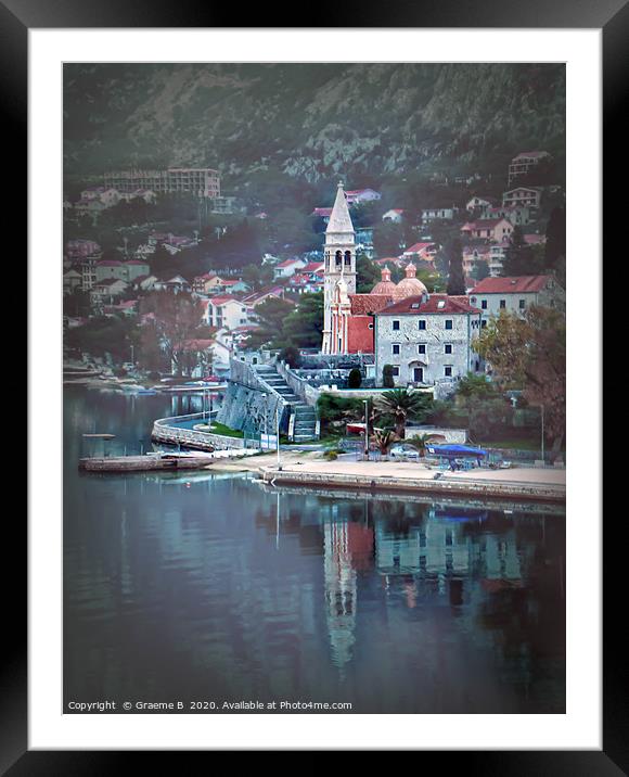 Reflective Church Framed Mounted Print by Graeme B