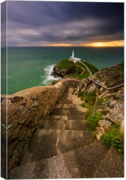 South Stack Lighthouse  Canvas Print by J.Tom L.Photography