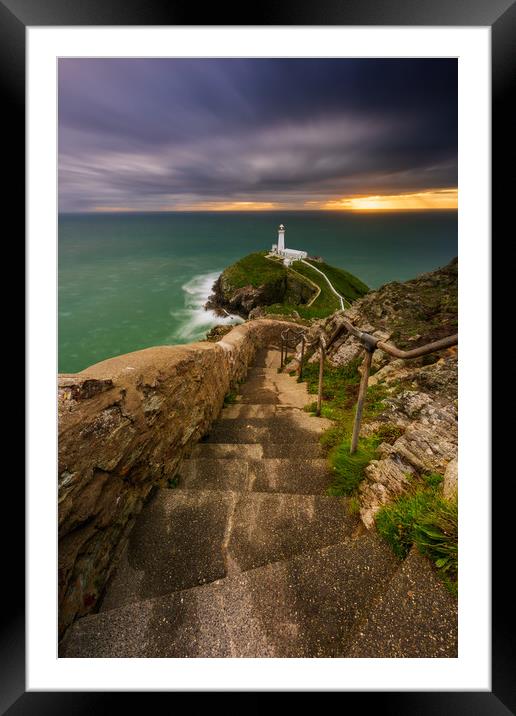 South Stack Lighthouse  Framed Mounted Print by J.Tom L.Photography
