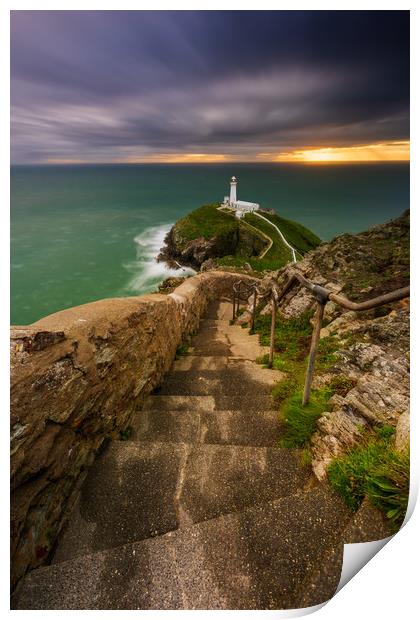 South Stack Lighthouse  Print by J.Tom L.Photography