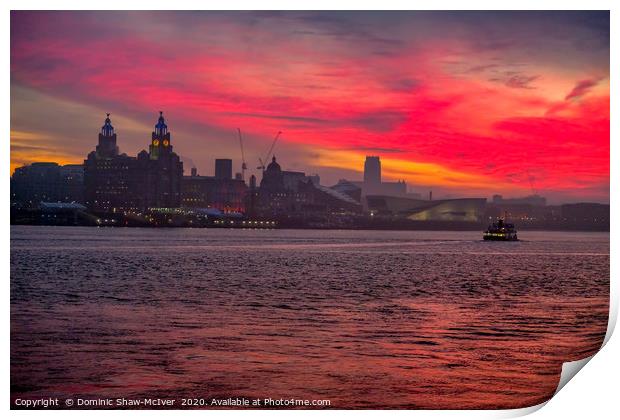 Ferry 'cross the Mersey Print by Dominic Shaw-McIver