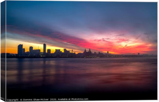 Liverpool Sunrise Canvas Print by Dominic Shaw-McIver