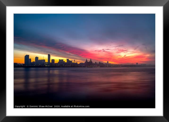 Liverpool Sunrise Framed Mounted Print by Dominic Shaw-McIver