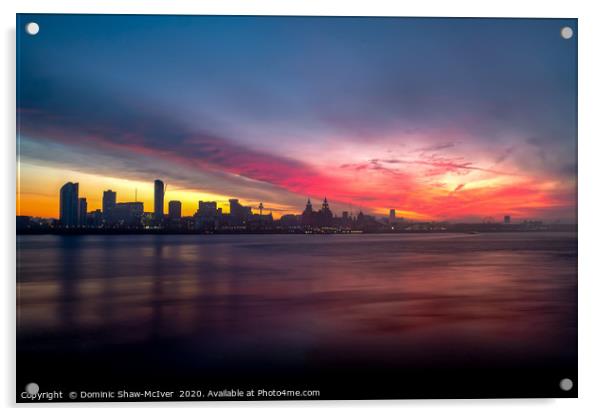 Liverpool Sunrise Acrylic by Dominic Shaw-McIver