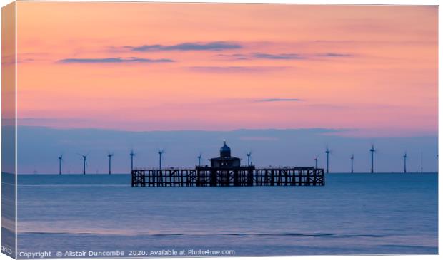 Herne Bay Old Piers End Canvas Print by Alistair Duncombe