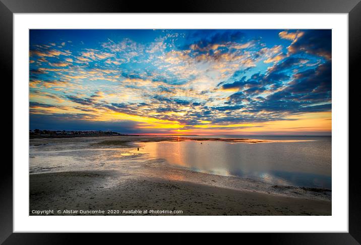 Sunset Bay Framed Mounted Print by Alistair Duncombe