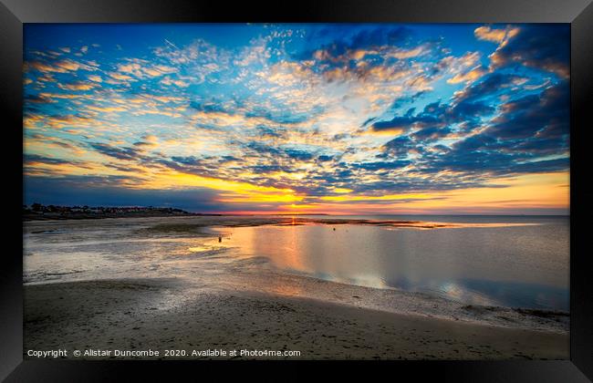 Sunset Bay Framed Print by Alistair Duncombe