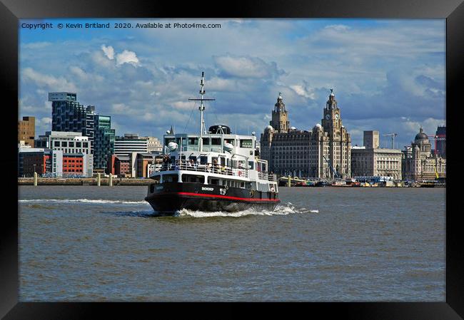 mersey ferry snowdrop Framed Print by Kevin Britland