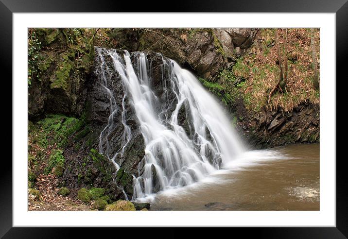 Lower Fairy Glen Waterfall #2 Framed Mounted Print by Catherine Fowler