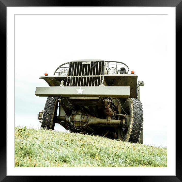 American GMC Deuce and a Half Framed Mounted Print by Richard Nixon