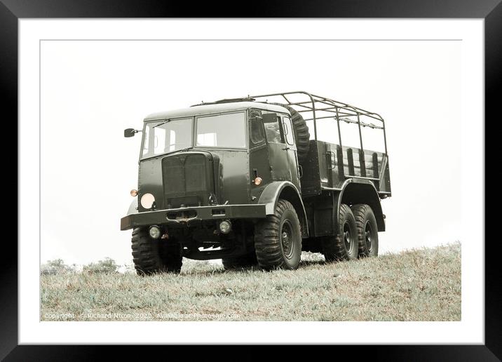 British Army AEC Militant truck Framed Mounted Print by Richard Nixon